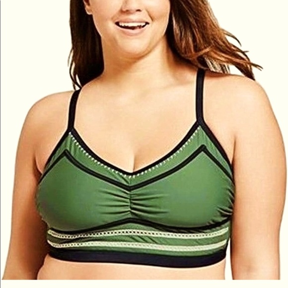 Xhilaration Other - Xhilaration Crochet Bralette Lace Up Back Bikini